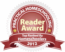 2012 Practical Homeschooling Reader Award seal