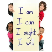 Charlotte Mason student motto: I am, I can, I ought, I will.