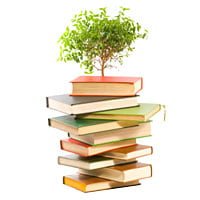 books and tree