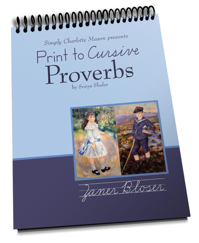 Print to Cursive Proverbs copybook Zaner Bloser