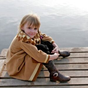 Girl on dock