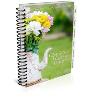 Charlotte's Heart for Teachers calendar journal