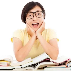 Girl with Books
