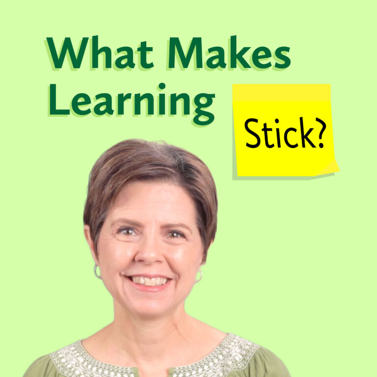 What Makes Learning Stick?