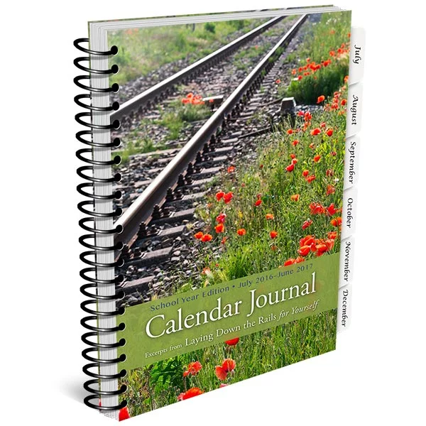 Laying Down the Rails for Yourself Calendar Journal