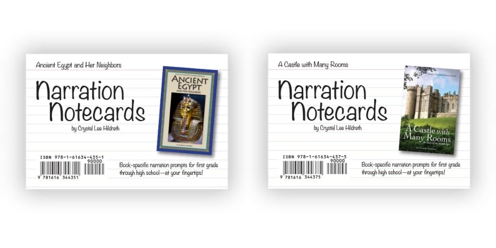 Charlotte Mason Narration Prompts Notecards