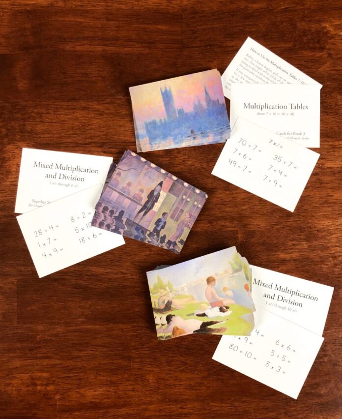 Charlotte Mason Arithmetic Book 3 Number Sentence Cards