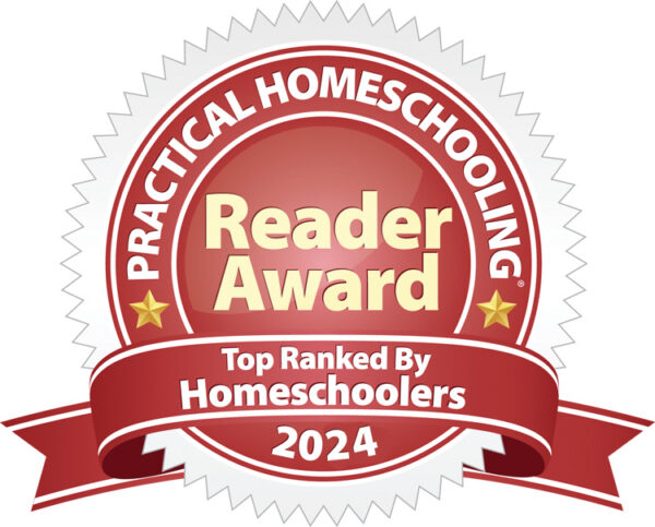 Practical Homeschooling 2024 2nd place award